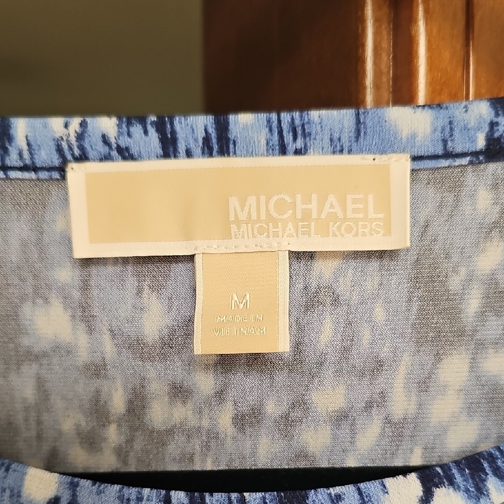 Michael Kors Blue and White  Dress - Picture 2 of 9